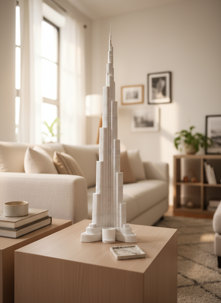 Burj Khalifa in casa - vista completa